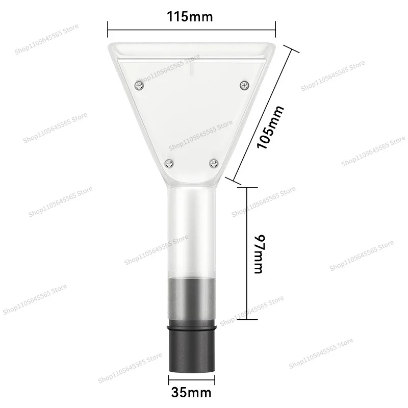 For 35mm/32mm Household Wet Dry Dual-use Vacuum Cleaner Accessories Transparent Scraper Head
