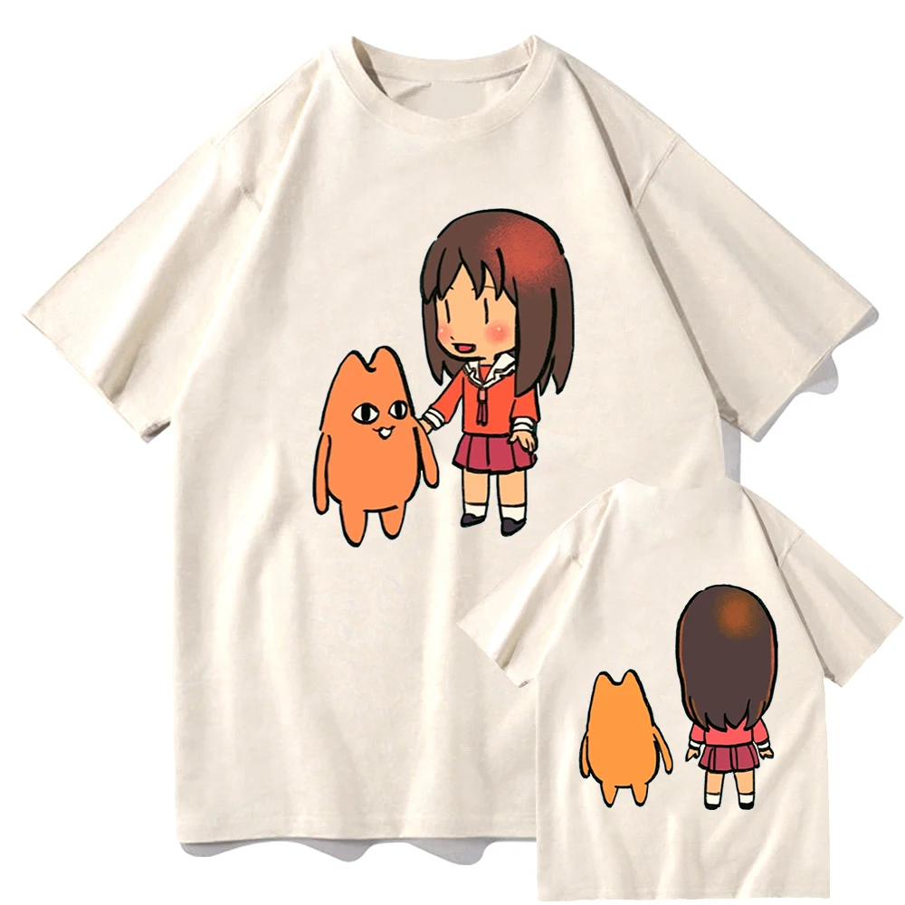 2023 Azumanga Daioh Yotsuba T-shirts Women Fashion Japanese Anime Tshirts 100% Cotton T Shirts Classic Style Clothing Sense Of D