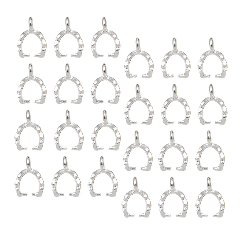 

100 Pcs Water Drop Alloy Pendant Charm Jewelry Accessories Leaf DIY Hole Clasps Necklace Bracelet Earrings Decor Mini Diameter