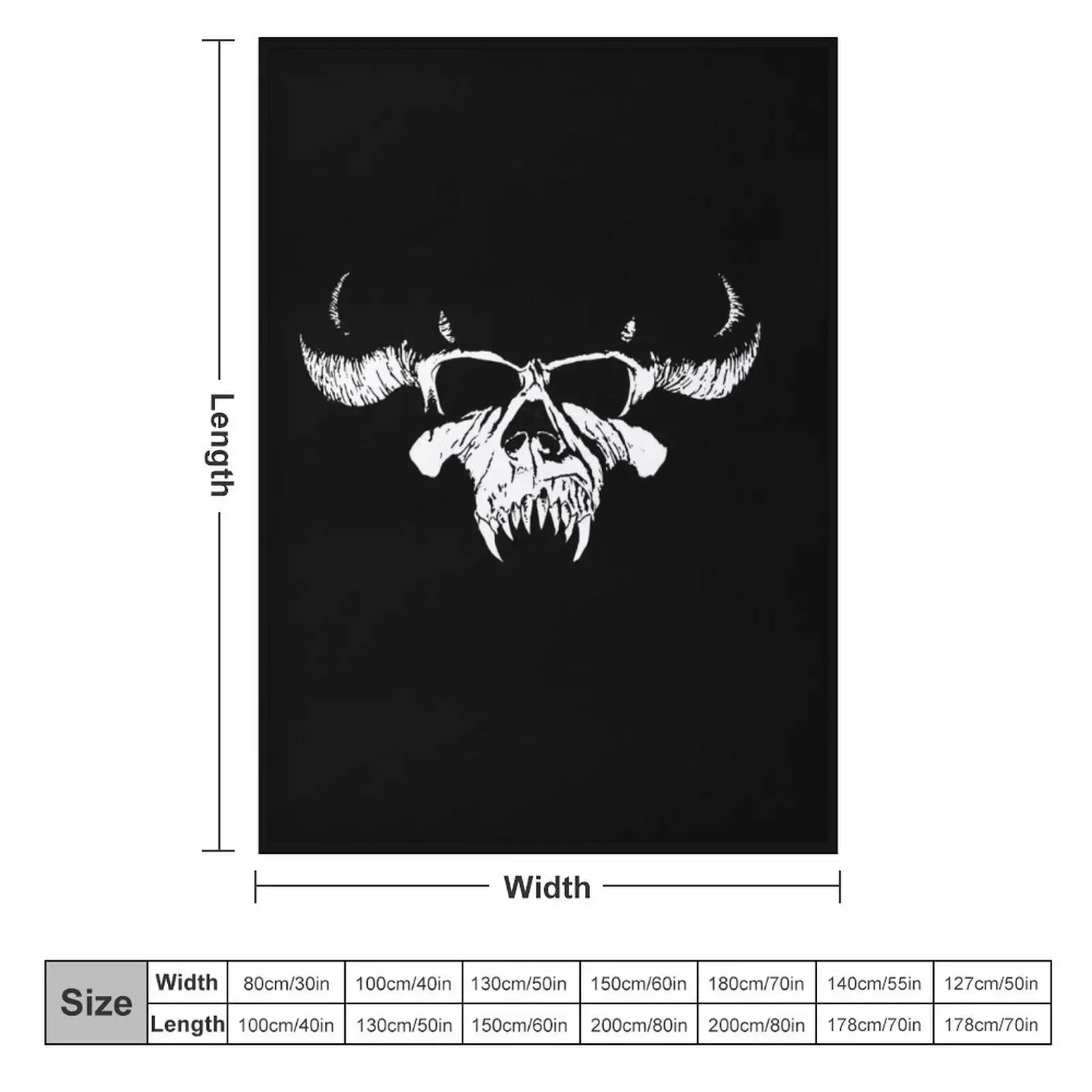 Danzig Throw Blanket Loose halloween manga Blankets For Bed Blankets