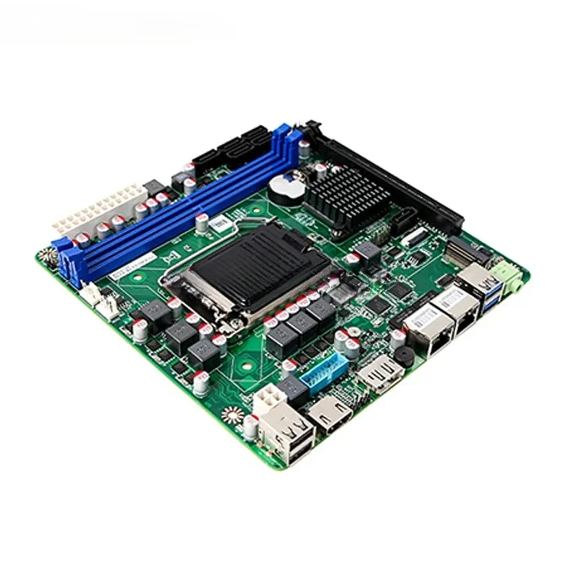 New Original motherboard 6SATA3.0 8th 9th i3 i5 i7 1151 mini ITX industrial board with 2Nvme slots