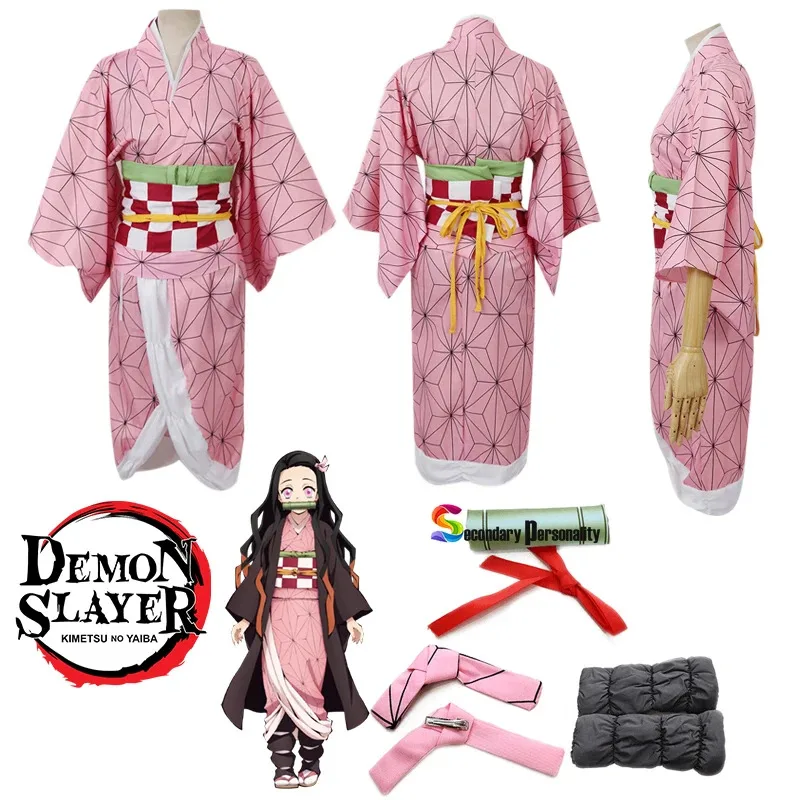 

Kimetsu No Yaiba аниме детский карнавальный костюм на Хэллоуин, карнавал, великолепный забавный костюм Nezuko, детская одежда