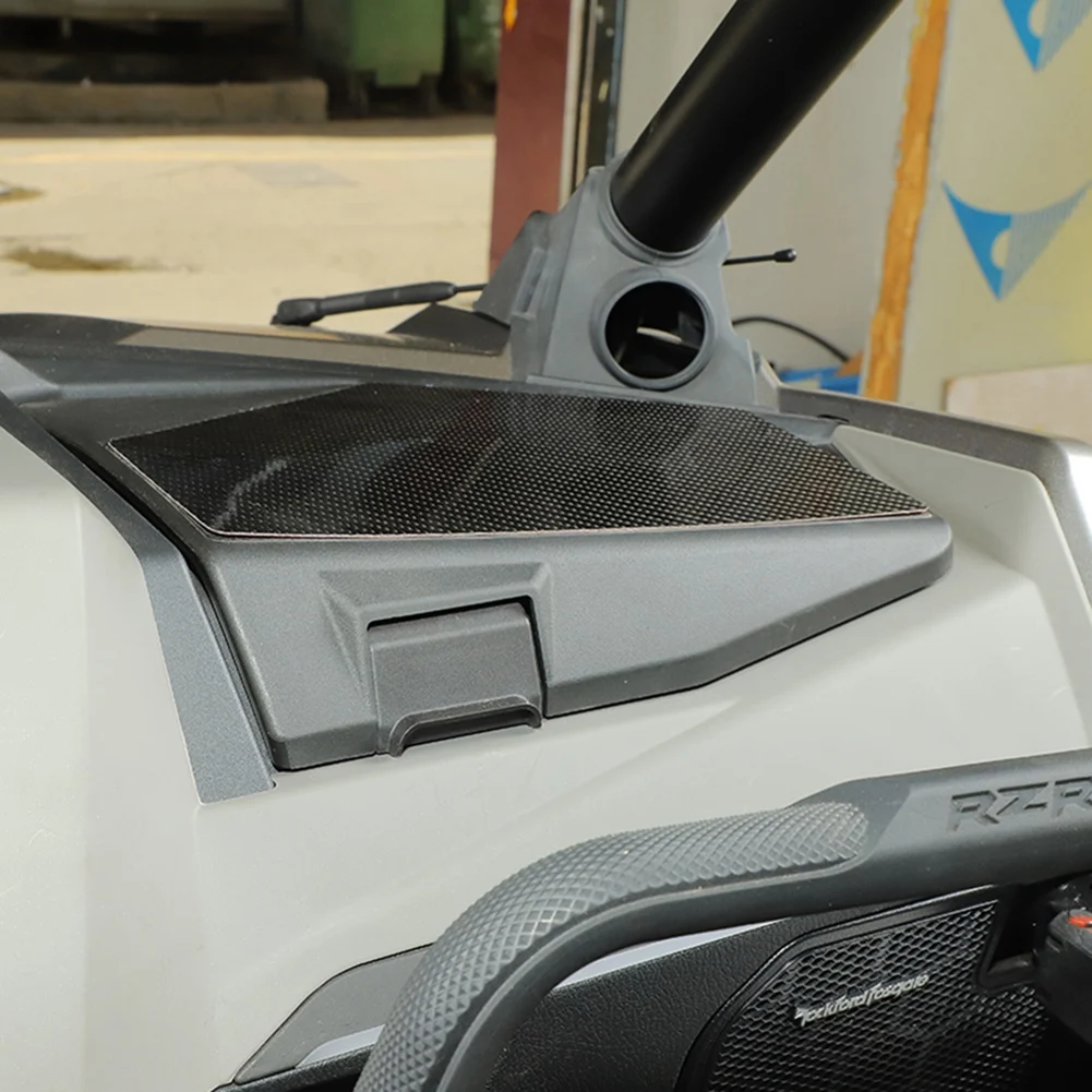 

Practical Carbon Fiber Co-Pilot Storage Box Mat Trim Decorative Sticker For Polaris RZR PRO XP Ultimate 2021 2022