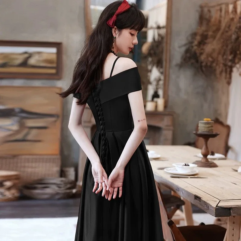 New No.23 evening dress, petite socialite elegant high-end banquet toasting dress