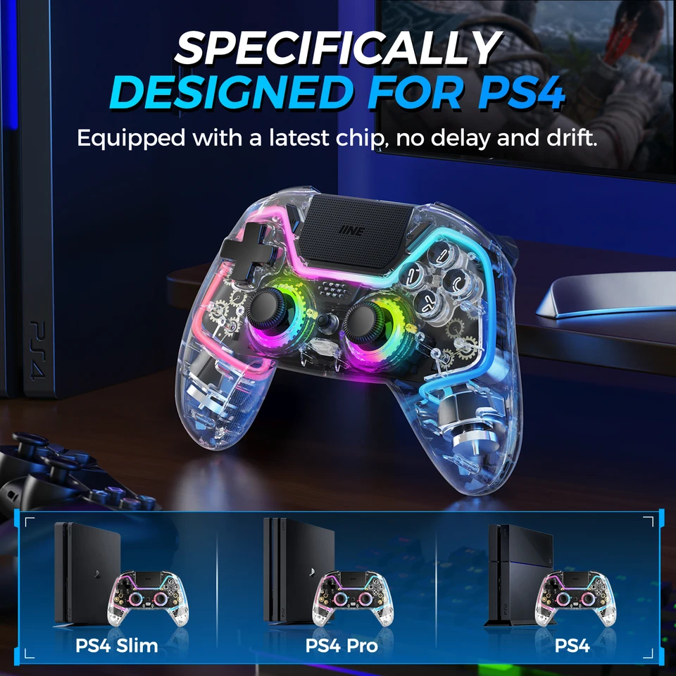プレイステーション2 IINE Wireless Gamepad for PS4 Switch PC Android iOS