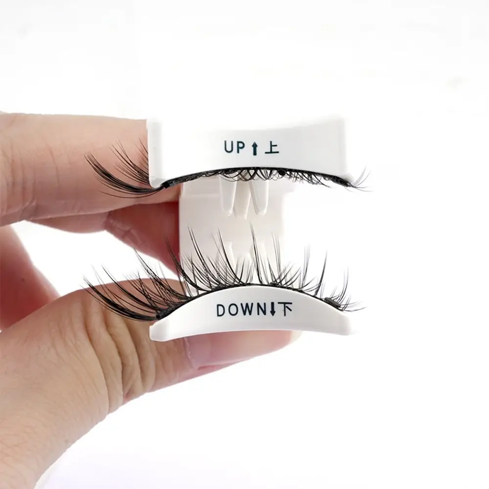 Reusable Magnetic Eyelashes Natural Curler False Eyelashes Set Glue Free with Magnetic Tweezers 3D Mink Lashes