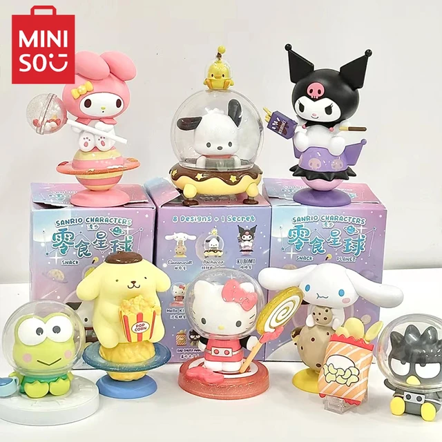 ミニソサンリオ子供用ブラインドボックス、地球地球シリーズ、モデルhelloitty、kromi、pachacco、pompompurin、子供のおもちゃで装飾