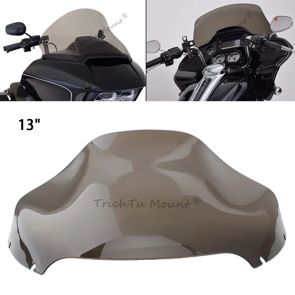 

Motorcycle Part Wave Windshield Windscreen Upper Fairing Deflector For Harley Touring Road Glide FLTR Ultra FLTRU FLTRX CVO 2015