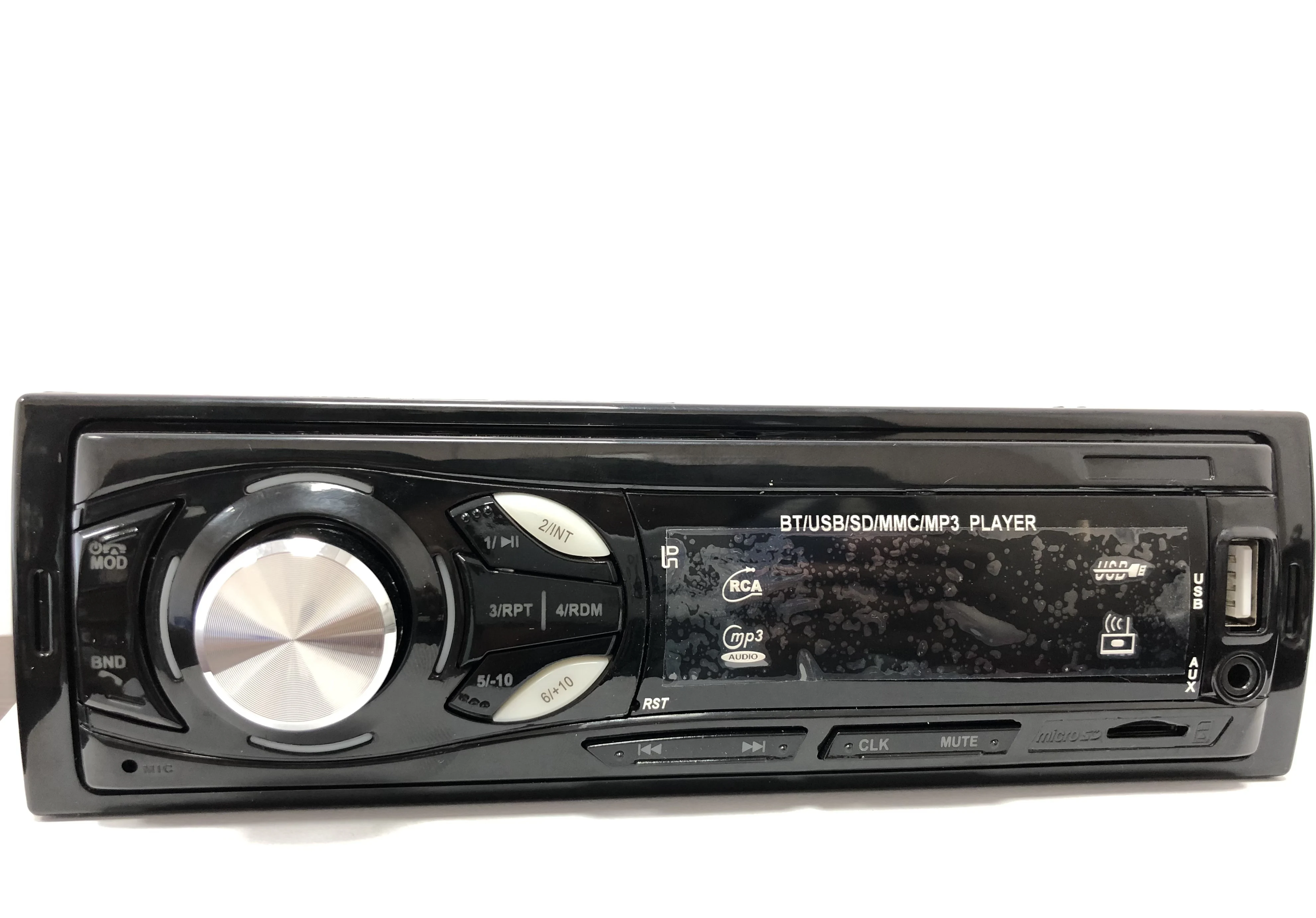 Car Radio Audio 1 Din Bluetooth Stereo Hands-Free Calling MP3 Player FM Receiver With AUX/USB/TF Card In Dash Kit image 3