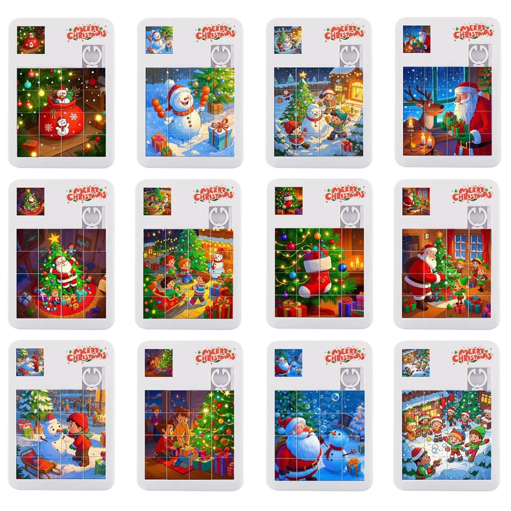 6/12/18 قطعة الكرتون عيد الميلاد 16 شبكة لغز لعيد الميلاد حفلة السنة الجديدة مهرجان الربيع هدية شنطة هدايا عيد الميلاد تخزين حشو #3