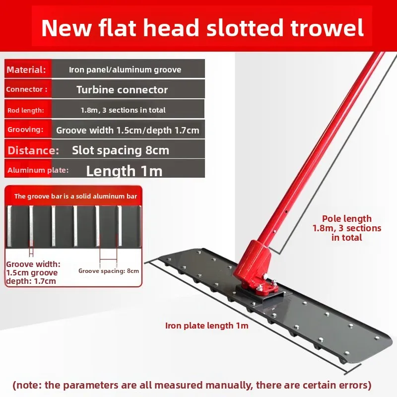 Concrete cattle farm slotting large trowel anti-skid engraving puller, cement pavement ground drawing machine groove puller