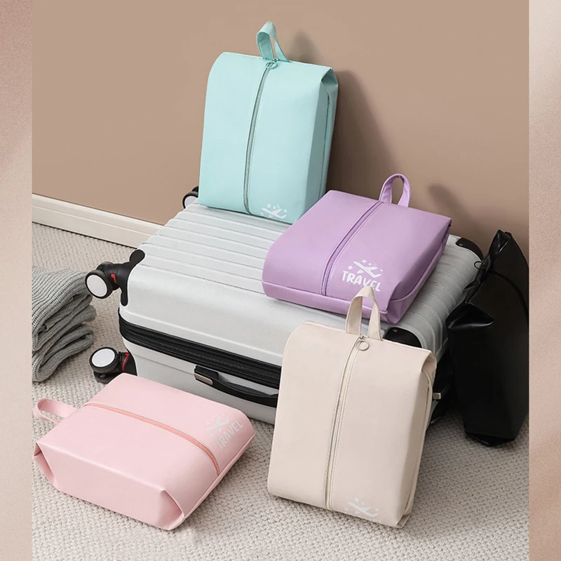 Travel Portable Shoe Bag Dustproof Socks Underwear Storage Bag Large Capacity Sorting Bag Folding Hand Wash Cloth Makeup Bag