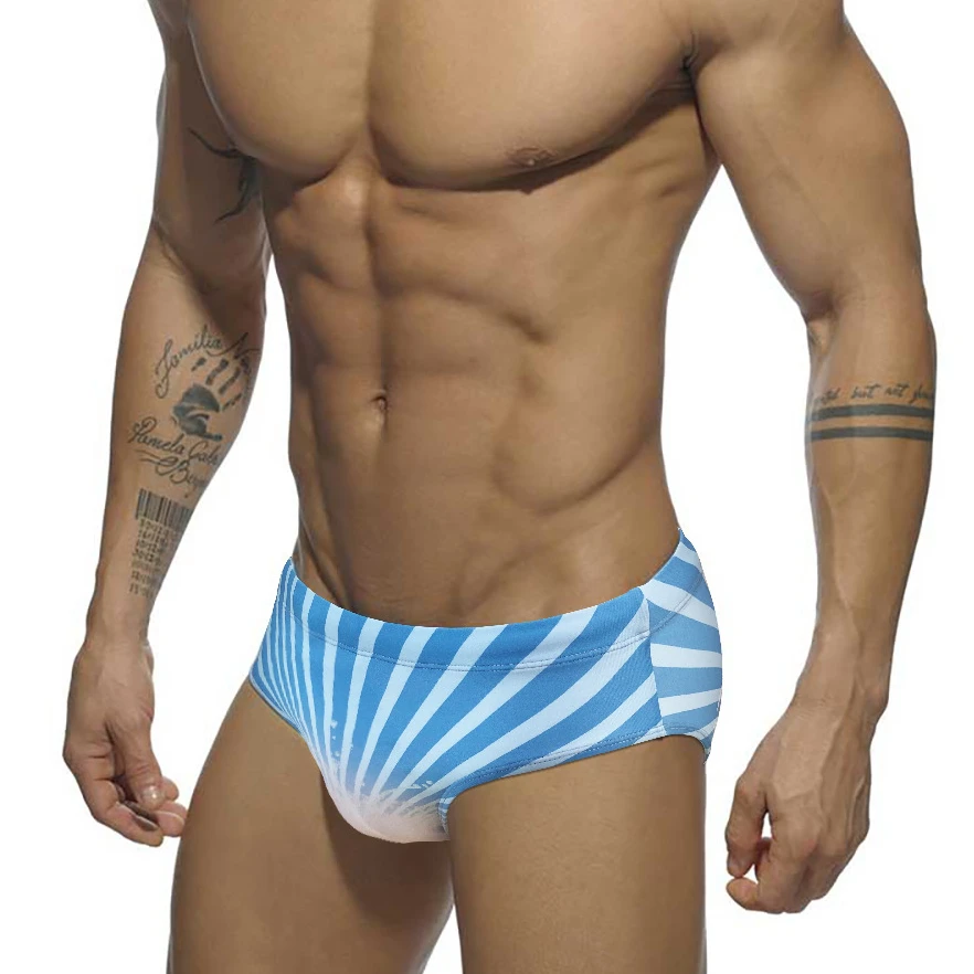 

Sexy Push Up Gay Men Swimsuit Mens Swim Briefs Bikini Swimwear Man Swimming Suit Trunks Male Beach Bath Surfing Wear Short