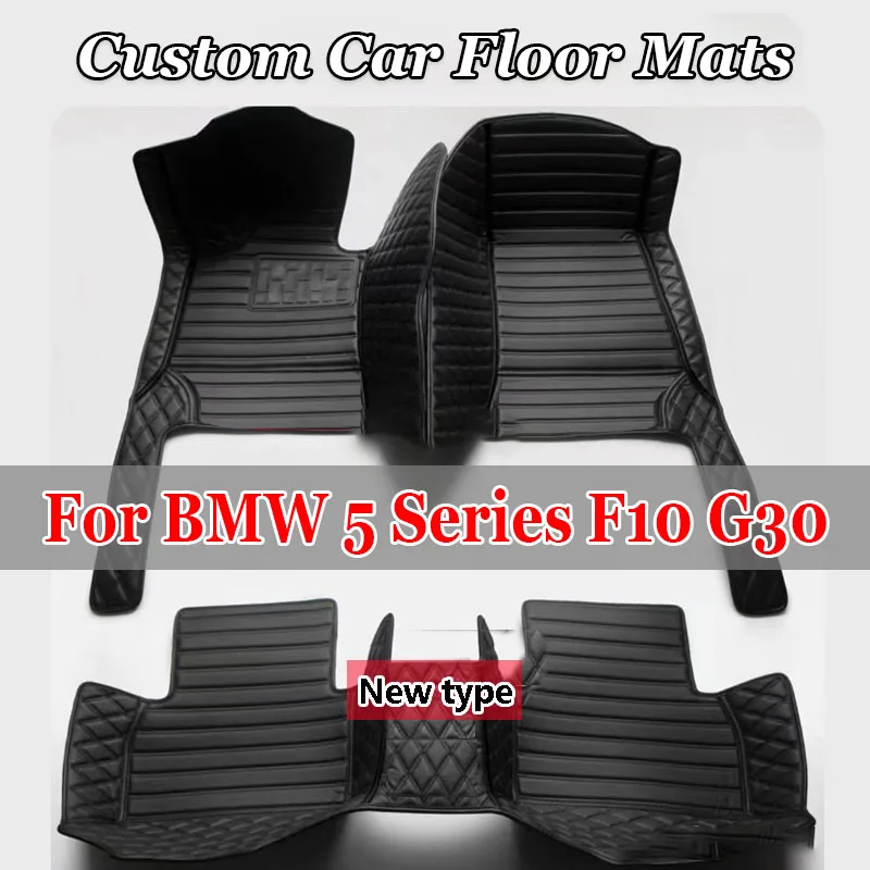 

Custom Car Floor Mats For BMW 5 Series F10 G30 F90 520-550 2011-2024 Years Auto Carpets Foot Coche Accessories