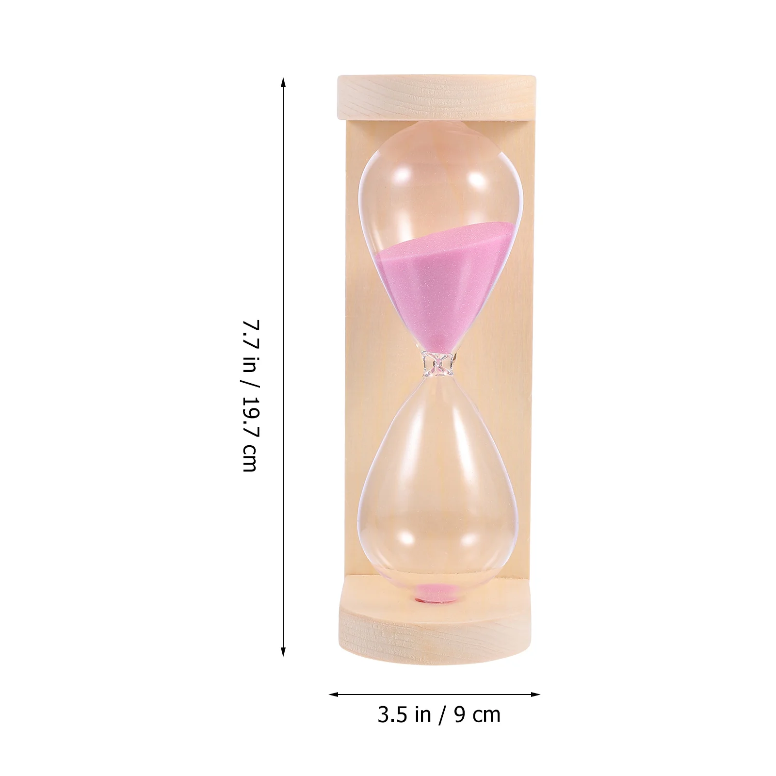 

1pc Sauna Hourglass Timer Heat Resistant Wood Glass Sand Clock For Moisture Proof Decorative Hour-Glass Relaxation Tool