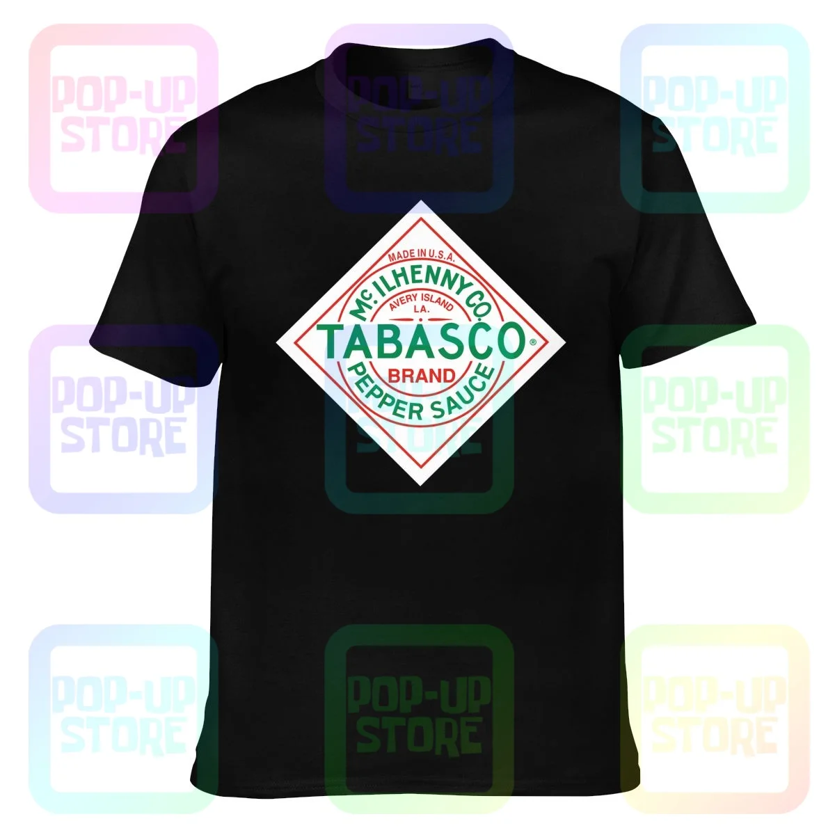 Tomato Cartoon Tabasco Sauce Pepper T-shirt Tee Shirt Cool Style Novelty Streetwear