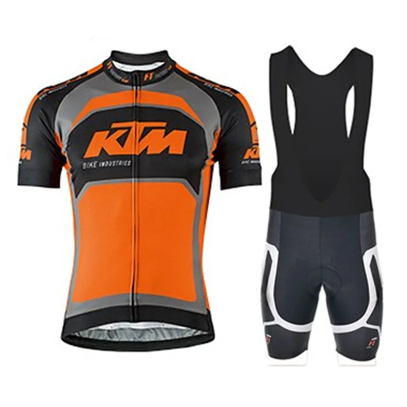 Road Bike Uniform Cycling Mtb KTM For Bicycle Pants Man Men's Summer Clothes 2025 Jersey Pro Team Male Clothing Cyclist Bib