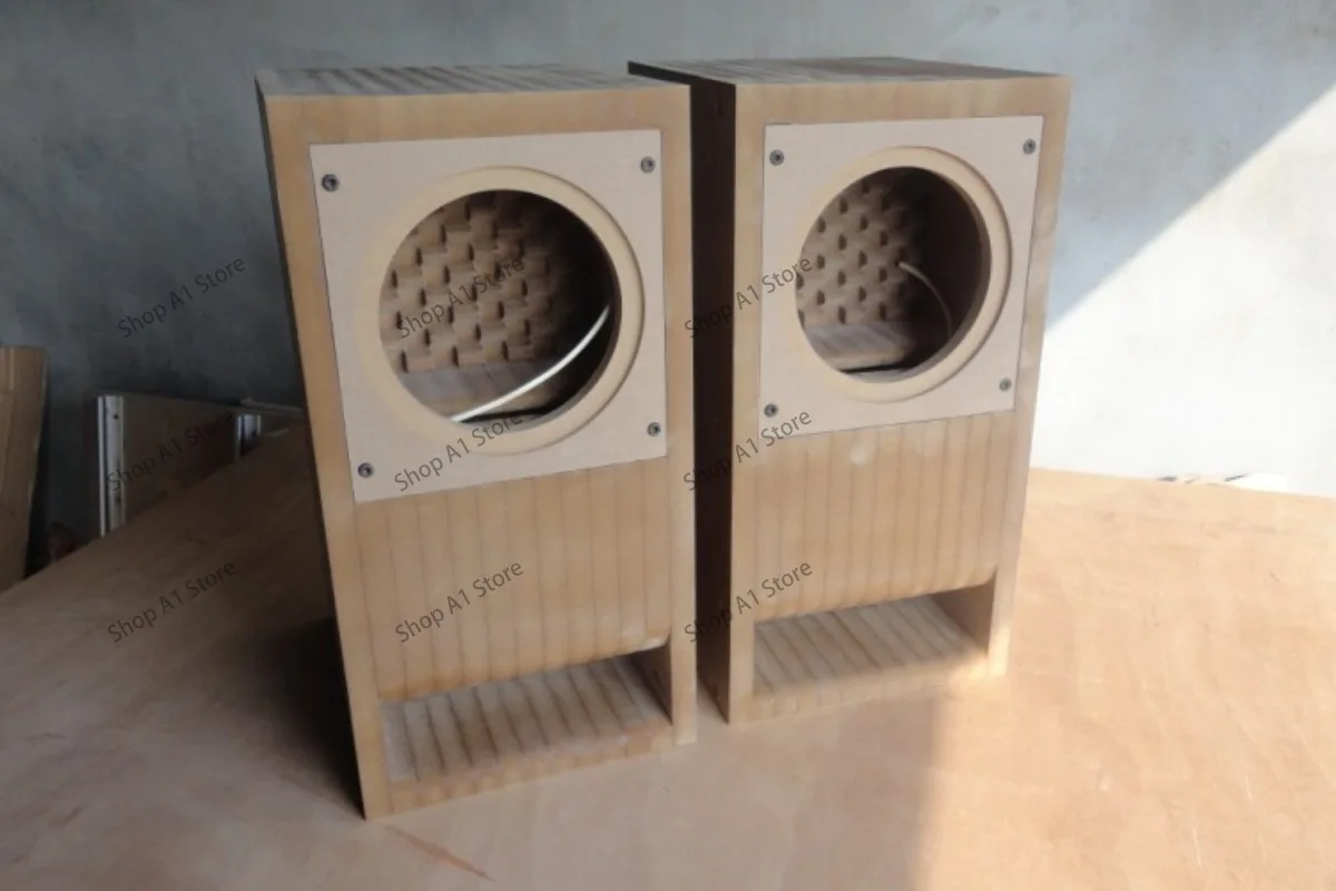 3Inch 4inch Maze Wooden Speakers Are Customized, Computer Desktop Empty Box, Bookshelf, and A Pair of Stereos Are DIY.