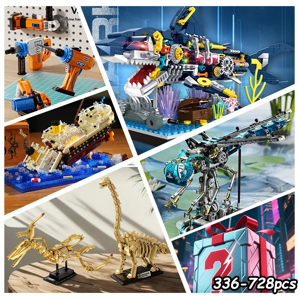 

Более 200 стилей случайно отправляются, включая глухие коробки для строительных блоков. Каждая коробка представляет собой уникальный сюрприз.