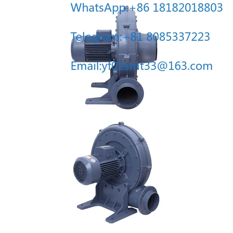 TB125-3 Medium Pressure Blower 2.2KW Cast Aluminum Housing Dual Air Inlet Outlet Explosion Proof Optional For Cardboard Shaping