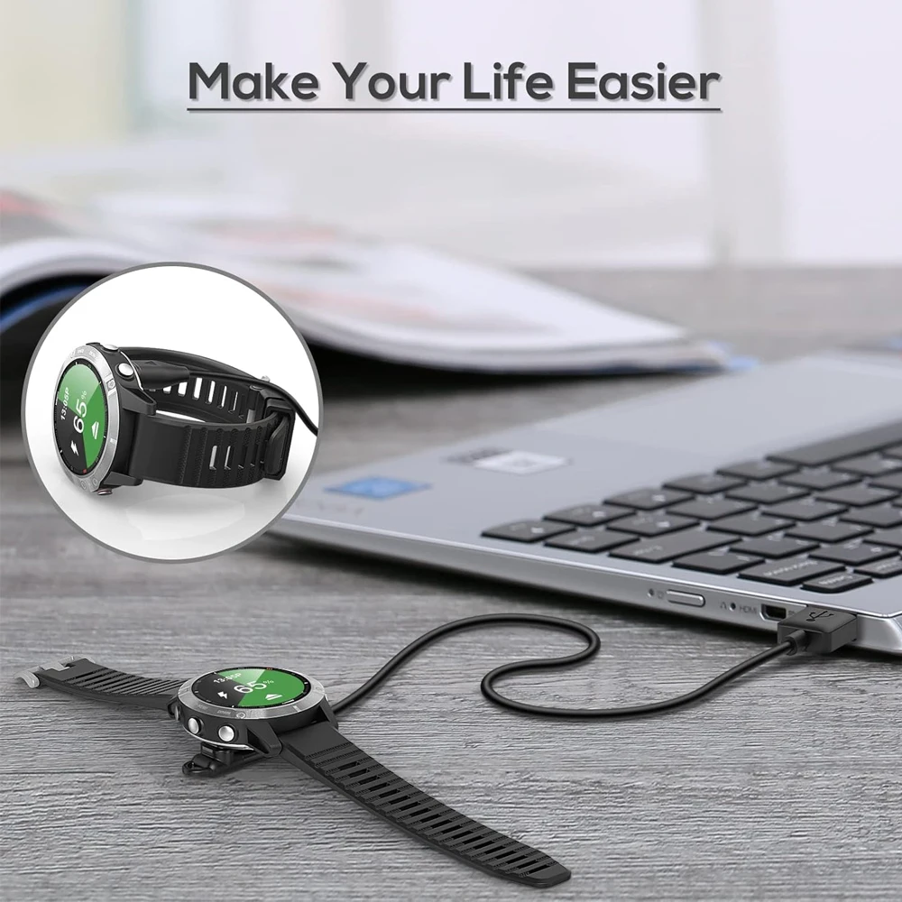 2 Pack Chargers for Fenix E/8/7/6/5 Series USB Charging Cable for Garmin Venu 3 3S/ Enduro 3/ Enduro 2/ Enduro/ EPIX PRO/ EPIX 2