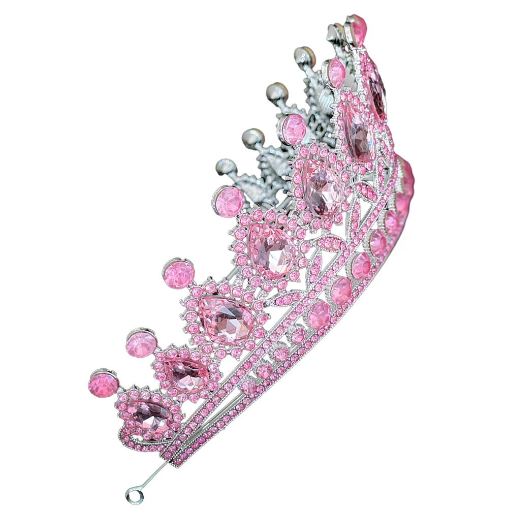 Tiara Pageant Crown Homecoming Crowns for Women Decorative Rhinestone and Tiaras Bride Bridal Costume Headgear Adult