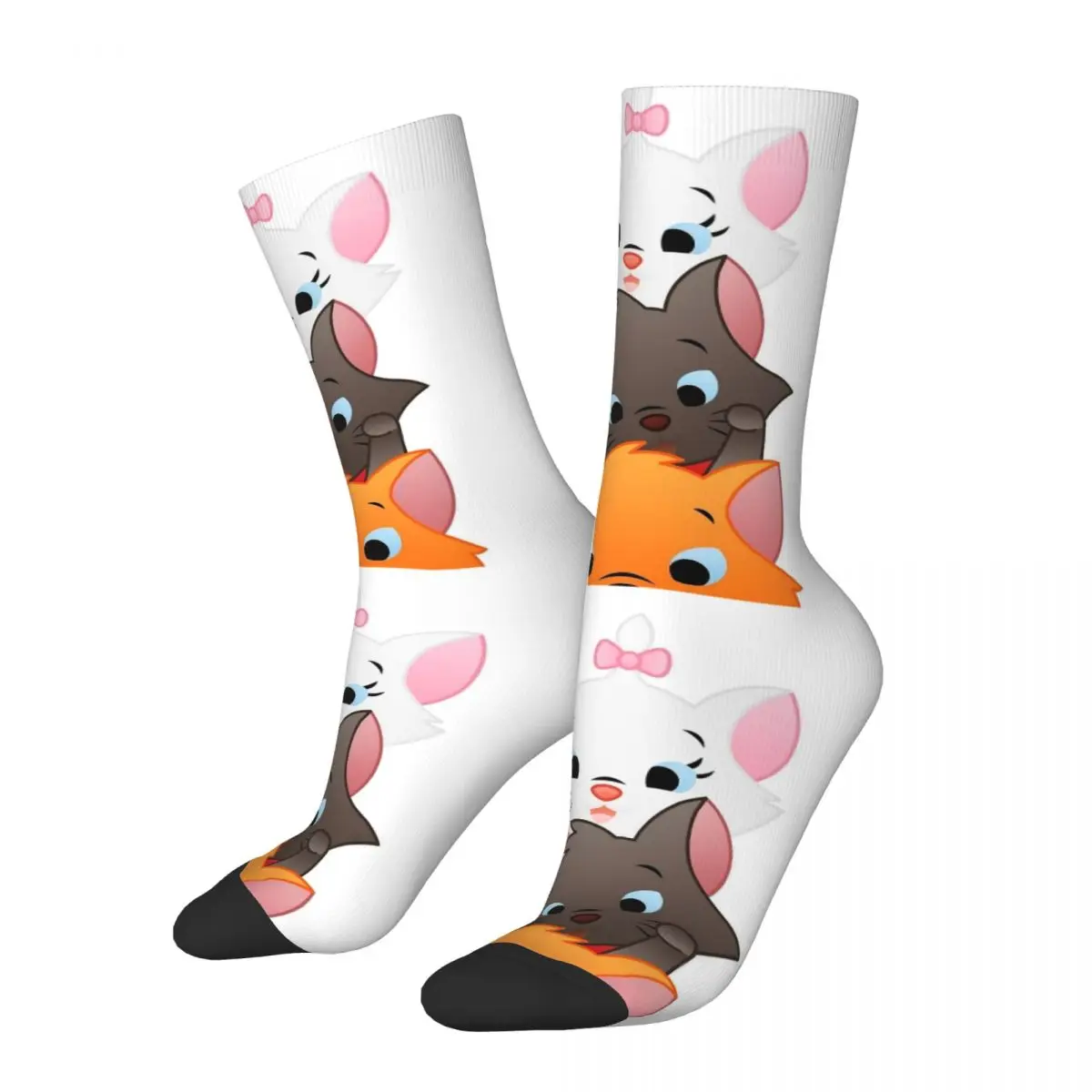 Cool The Aristocats Marie Cat Football Socks Polyester Long Socks for Unisex Breathable