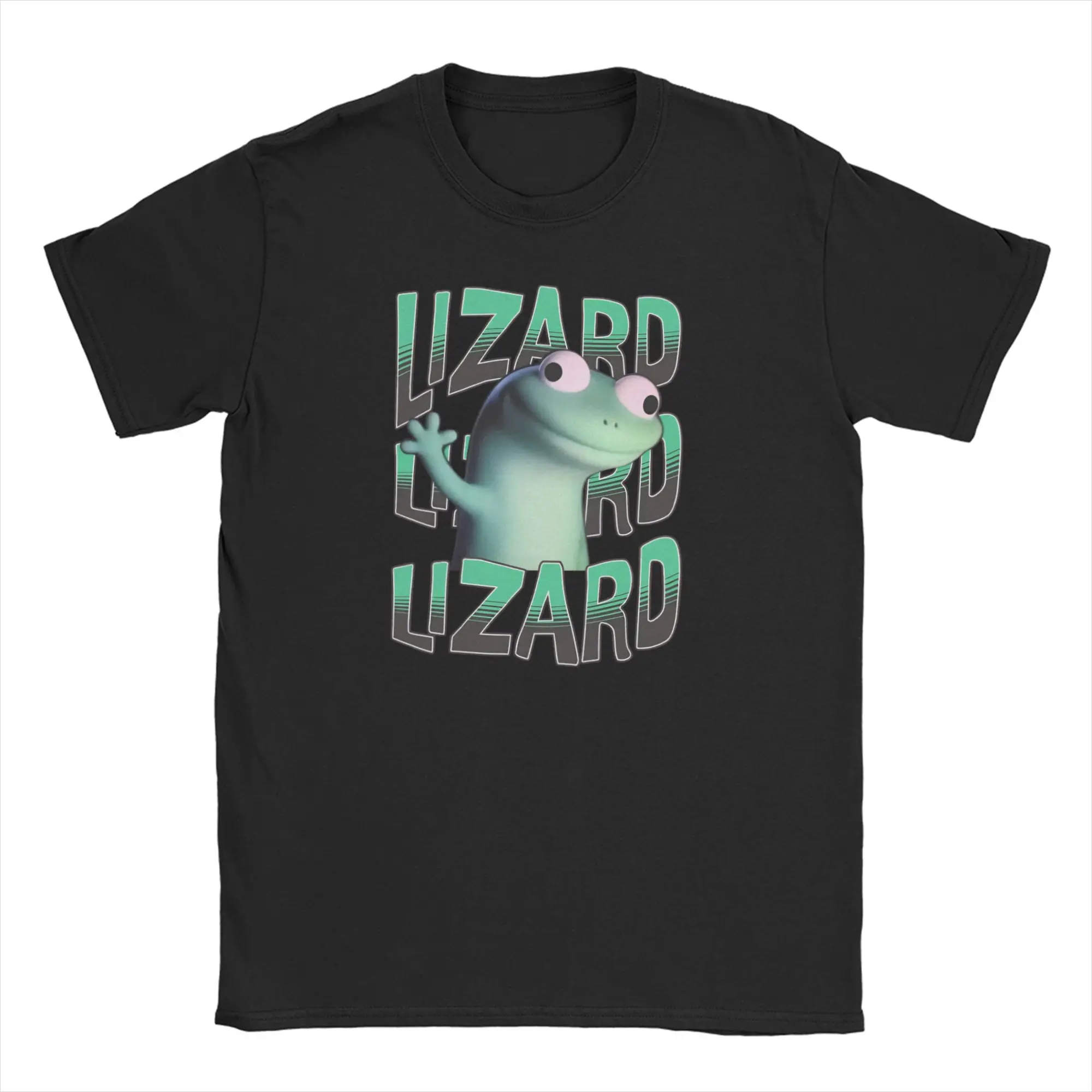 Herren- und Damen-T-Shirt CUTE Tom Lizard Hoppers Vintage-Baumwoll-T-Shirts Kurzarm-T-Shirt mit Rundhalsausschnitt Einzigartig