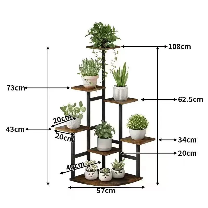 Iron Bucket Plant Stands Vintage Front Porch Tall Luxury Plant Shelf Patio Office Arredo Giardino Per Esterno Room Decoration