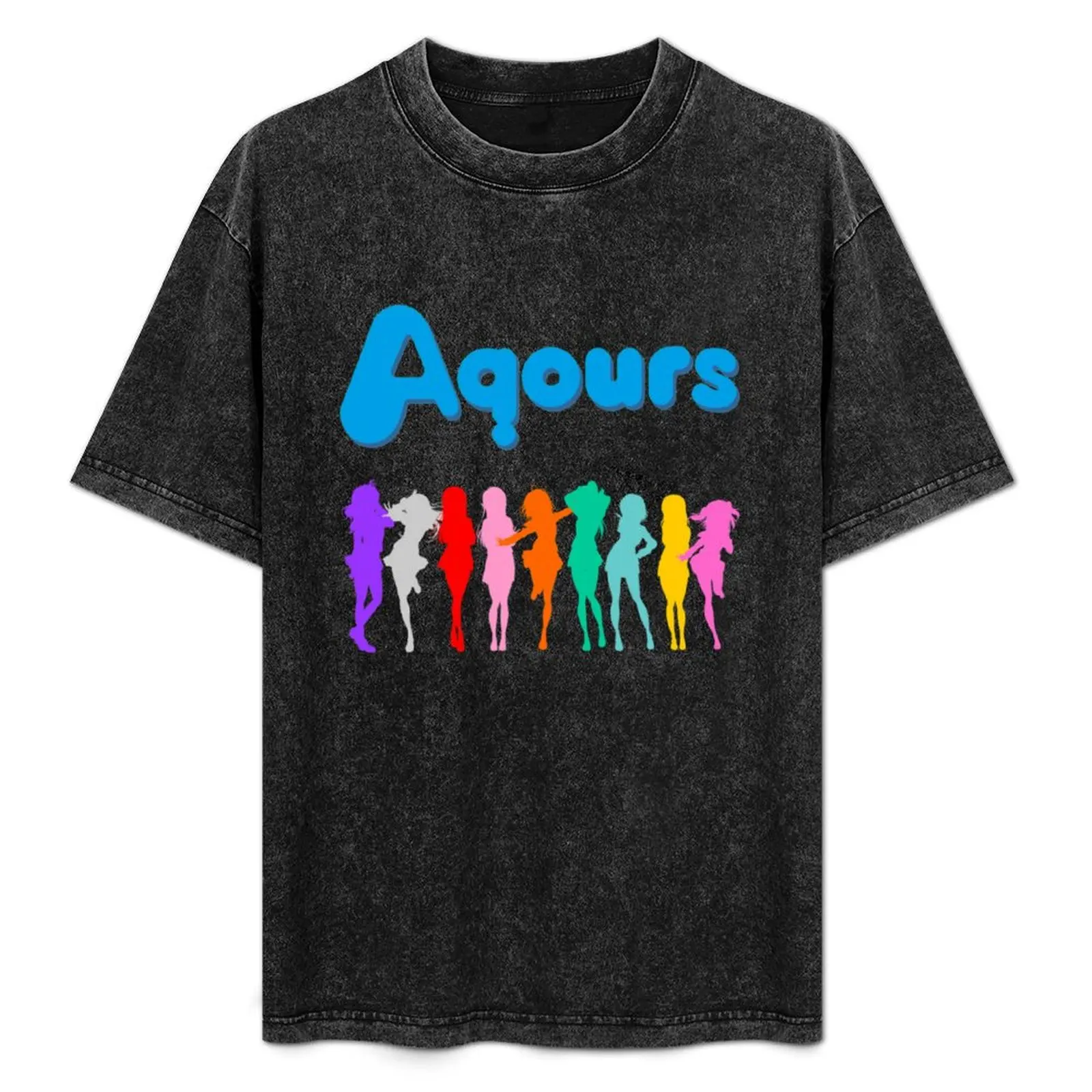 

Aqours Ver. 2 T-Shirt Basic Lightweight Short Sleeve Tee