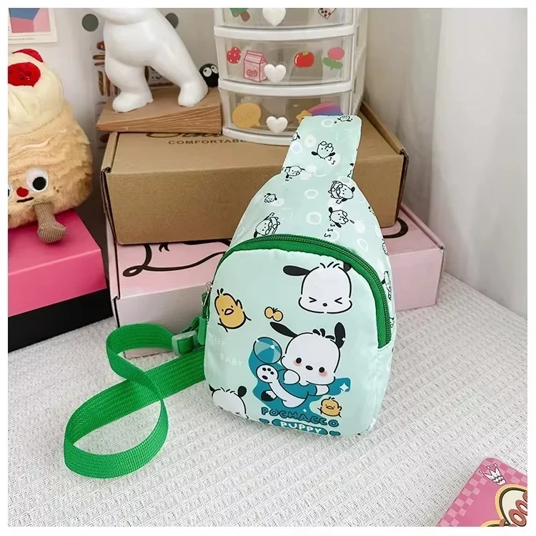 2025 Sanrio cannelle mignon sac de poitrine élèves du primaire Hello Kitty sac à bandoulière Kawaii filles sac à dos bandoulière cadeau