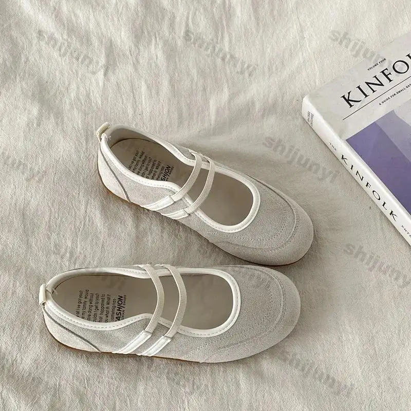 Women Vintage Solid Casual Shallow Flat Pumps Comfortable Non Slip Soft Sole Sport Summer Shoes view 6