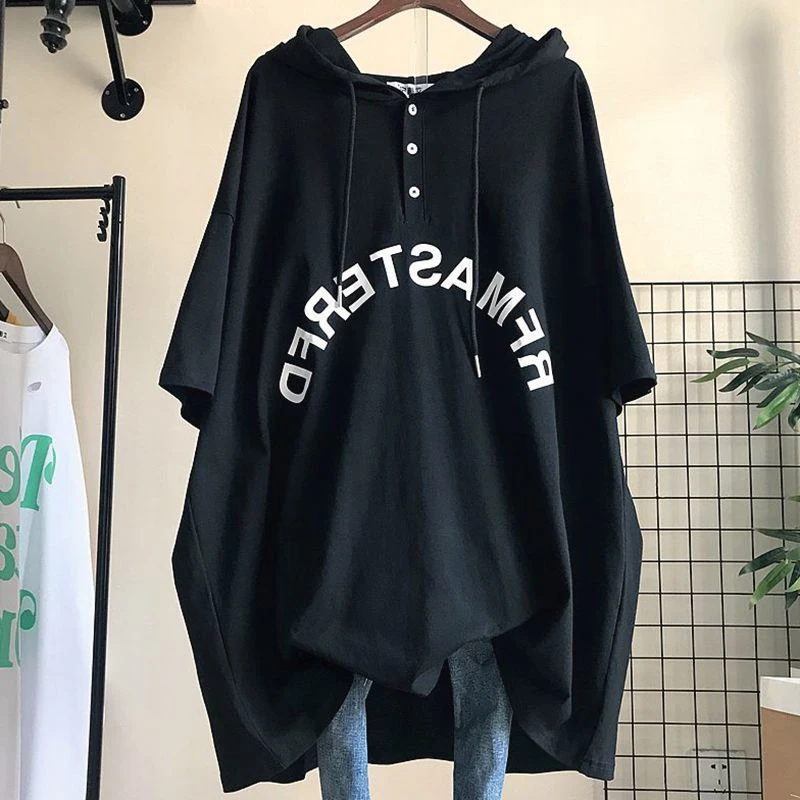 プラスサイズルーズフィットサマーTシャツドレスミッドレングス半袖カバーアップ韓国スタイルカジュアル快適なプラスサイズドレス