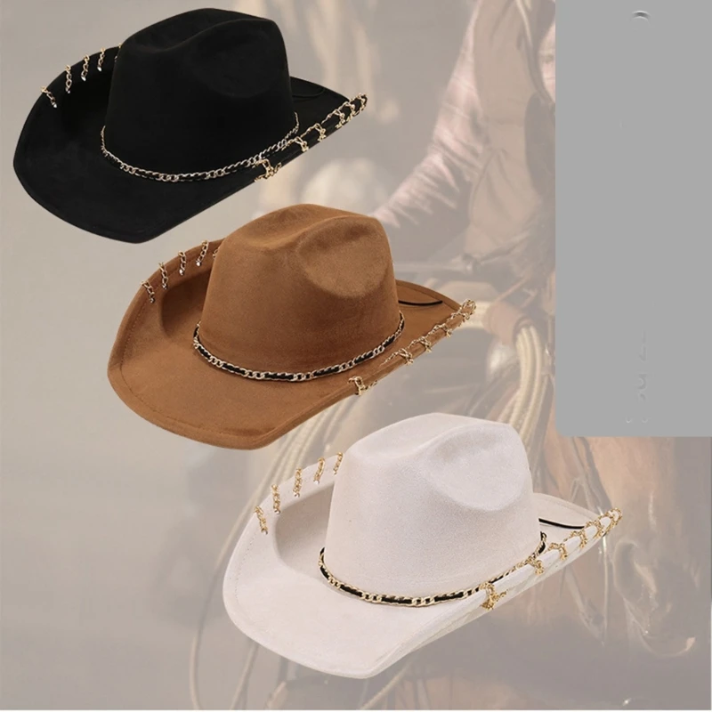 Classical Cowboy Hats Homburg Top Hat Panama Hat Gift for Boyfriend Top Hat Cowboy Costume for Outdoor Gatherings Drop Shipping