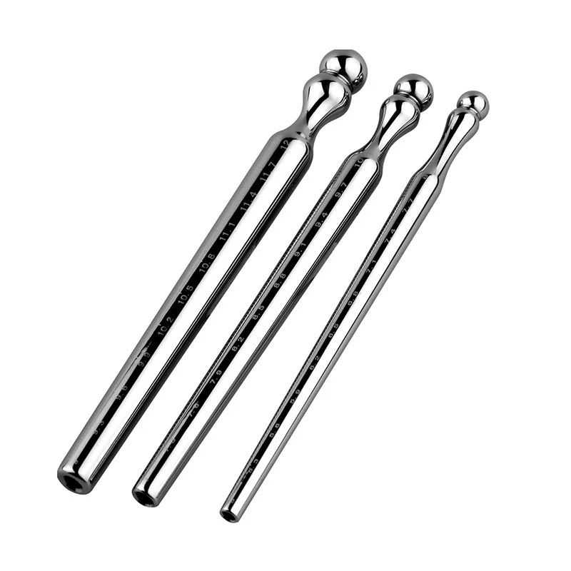 Steel Metal Hollow Graduated Horse Eye Stick Male Prostate Urethral Stimulation Penis Plug Sex Tooys for Men Training Supplies