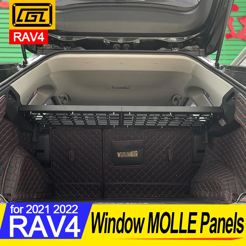 For Toyota RAV4 2020 2021 2022 2023 Auto Accessories storage panel car rear trunk debris rack Car-Styling