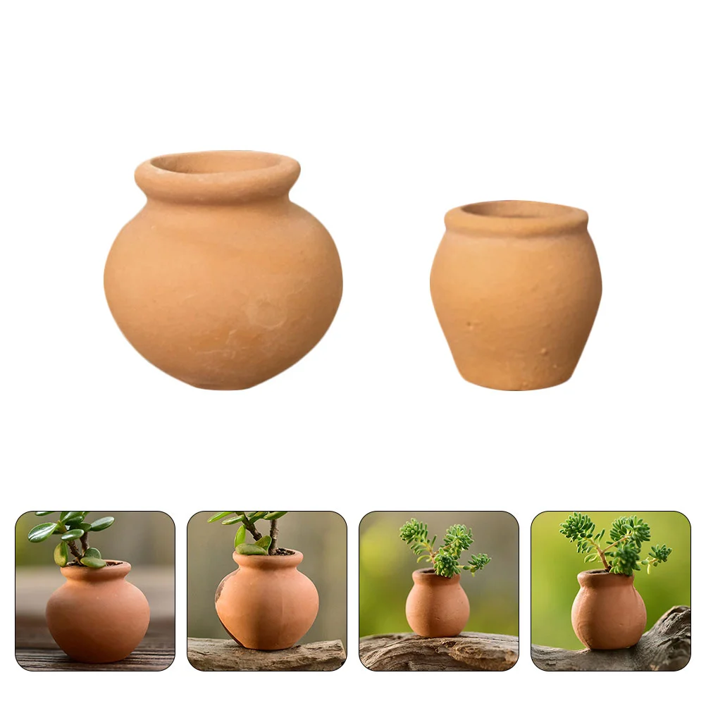 

6 Pcs Succulent Flower Pot Outdoor Pots Clay for Plants Terracotta Planter Nursery Mini Gardening