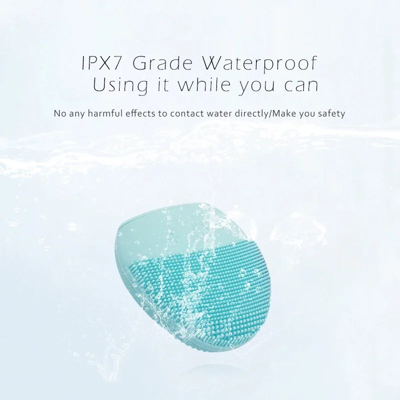 Mlike Beauty Facial Cleansing Brush Face Skin Care Tools Waterproof Silicone Electric Sonic Cleanser Facial Face scrubber