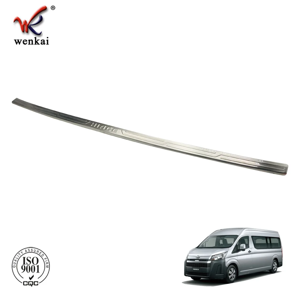 For Toyota Hiace 2019 2020 Car plastic rear bumper protection window sill trunks decorative plate Stainless steel Rear guard