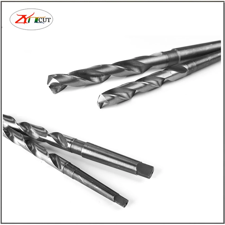 HSS Lengthen Cone Shank Bit 12 15 20 30 35 40 45mm Lenght450 500 600mm Special taper shank drill  HSS Extended taper shank bit