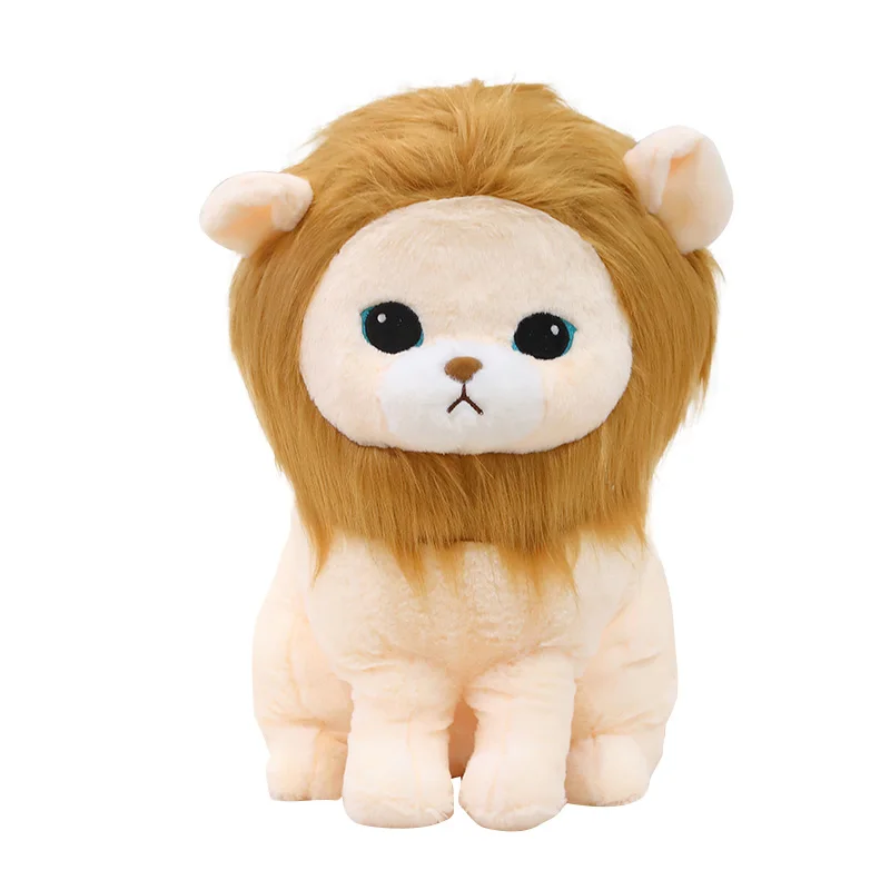 32/42cm Lovely Simulation Lion Plush Toys Cute Stuffed Soft Real Like Forest Animal Toys Child Kids Boys Birthday Decor Gift