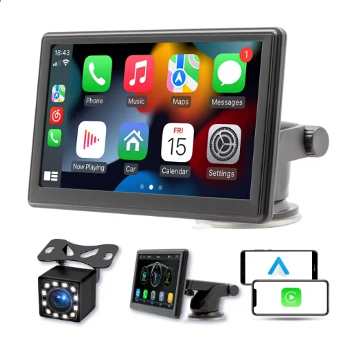 Touch screen DVR Dash Cam da 7 pollici 4K per car audio Alpine Carplay Android Auto CarPlay Monitor su Dash Carplay Scree