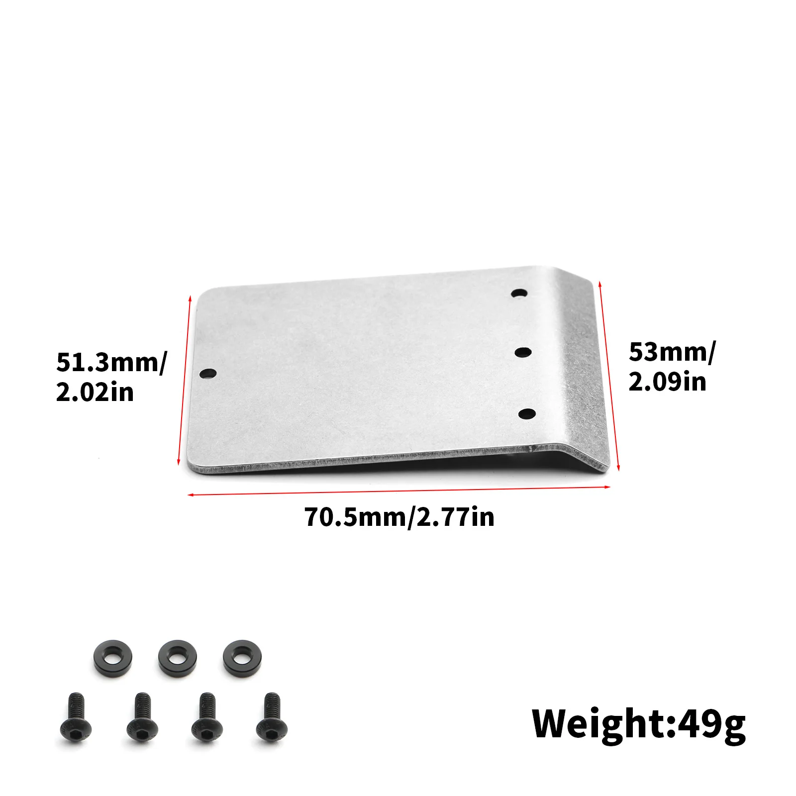 For Tamiya 1/10 2WD BBX-01 BB-01 RC Car Metal Roof Front Bumper Skid Plate Armor