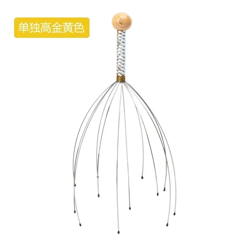 Octopus Metal Head Massager Massager do couro cabeludo, alívio do relaxamento, Body Massager, remover a tensão muscular, aliviar a tensão, cabeça relaxar