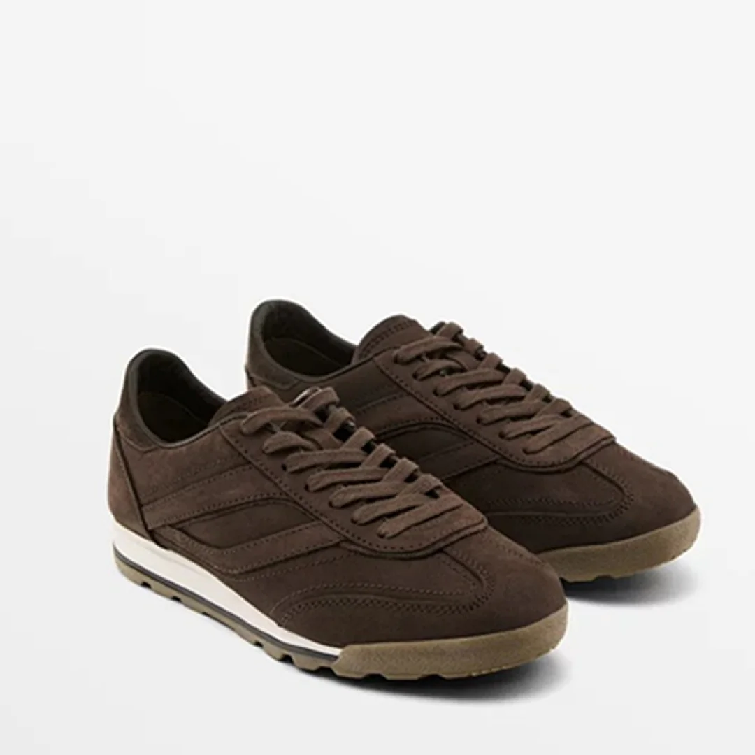

Maxdutti French Fashion Woman Shoes Minimalist Retro Brown Color Women's Sneakers And Casual Shoes Women's sports shoes
