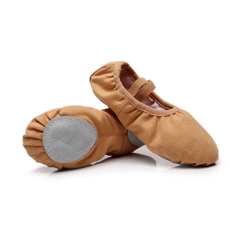 New Children's Dance Shoes Girls Cat Paw Ballet Shoes Student Elastic Mouth Slip-on Dance Shoes Children's Yoga Flats Non-slip