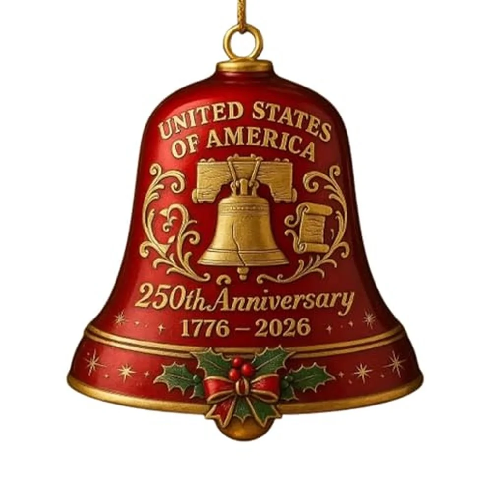 

Metal Bell Crafts Commemorative Doorbell Christmas Tree Fireplace Hanging Pendants Ornament 2026 New Year Presents