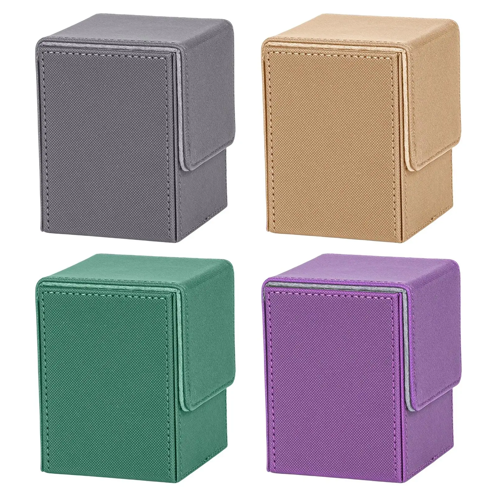 PU Leather Deck Case Card Boxes Organizer Game Card Holder Card Saver for Business Cards