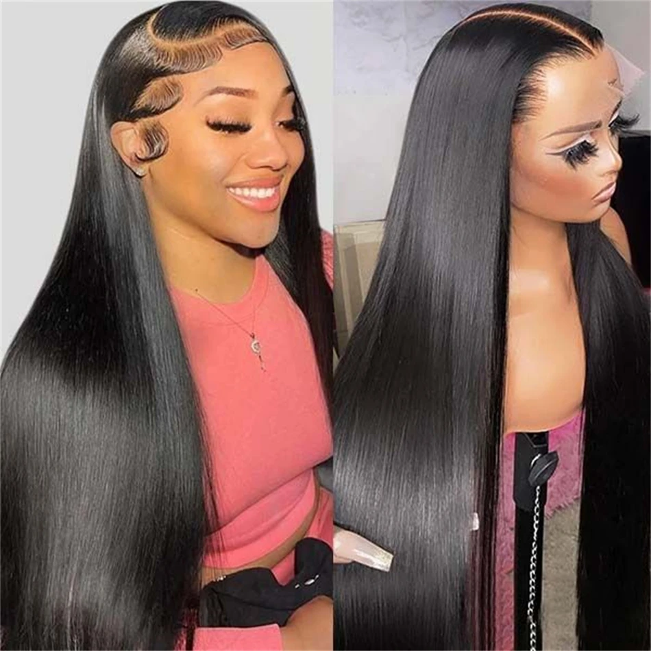 

Straight Lace Front Wig 13x6 30 32 34 Inch HD Lace Frontal Wig Glueless 4x4 5x5 Closure Wig 360 Human Hair Lace Frontal Wigs