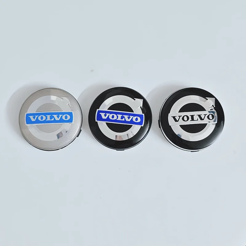 4Pcs 62mm car hub cover is suitable for Volvo XC90 C70 V50 new car hub center logo cover luxury hub cover auto parts decoration.